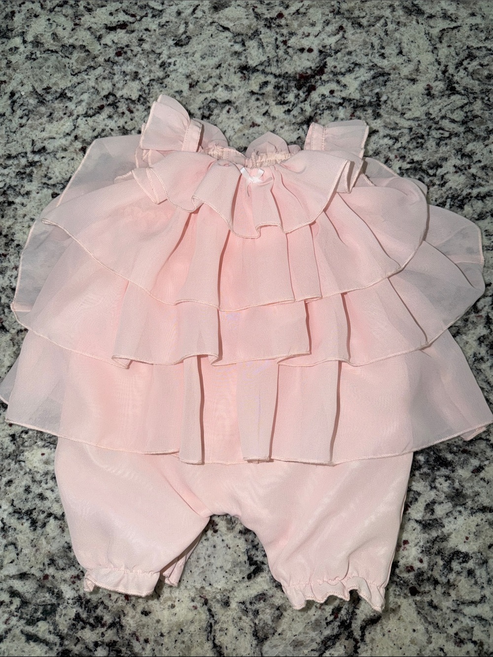 Edgehill Collection Light Pink Ruffle Romper
